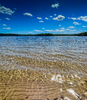 na plaży ze słodką wodą