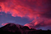 zachód słońca na Mt. Rainier