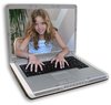 Victoria i laptop