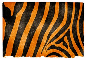 Tiger Stripes Grunge Papieru