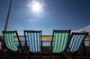 Deckchairs on the pier